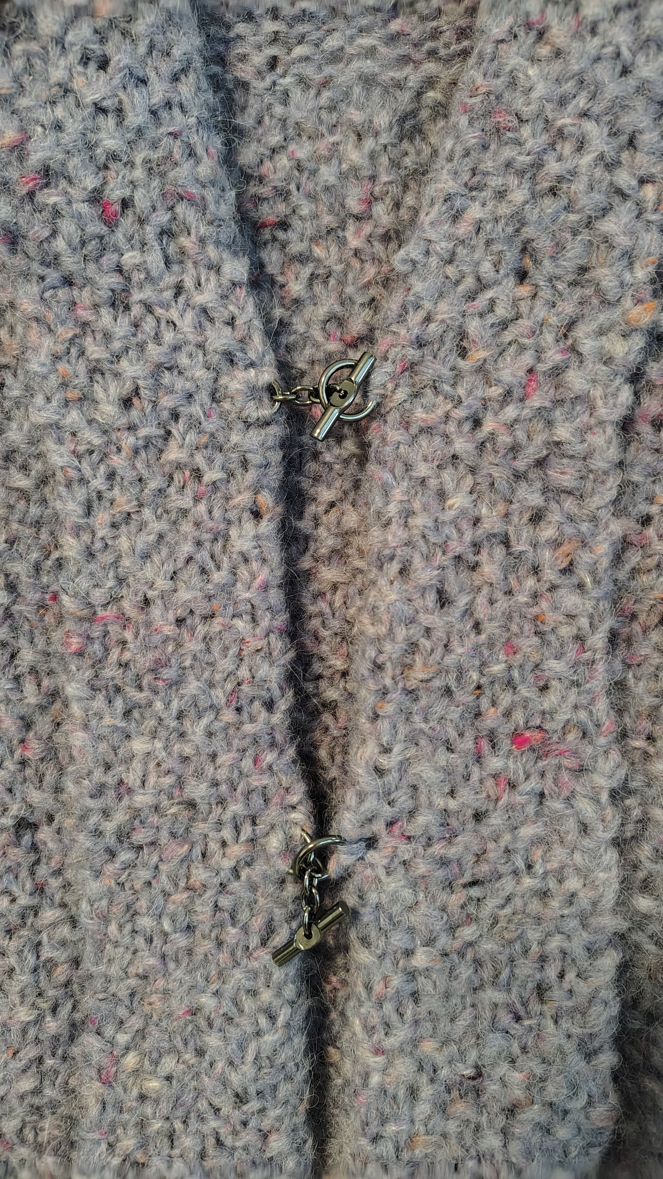 Kimono lilla tweed alpaca e mohair - Mela Wedding