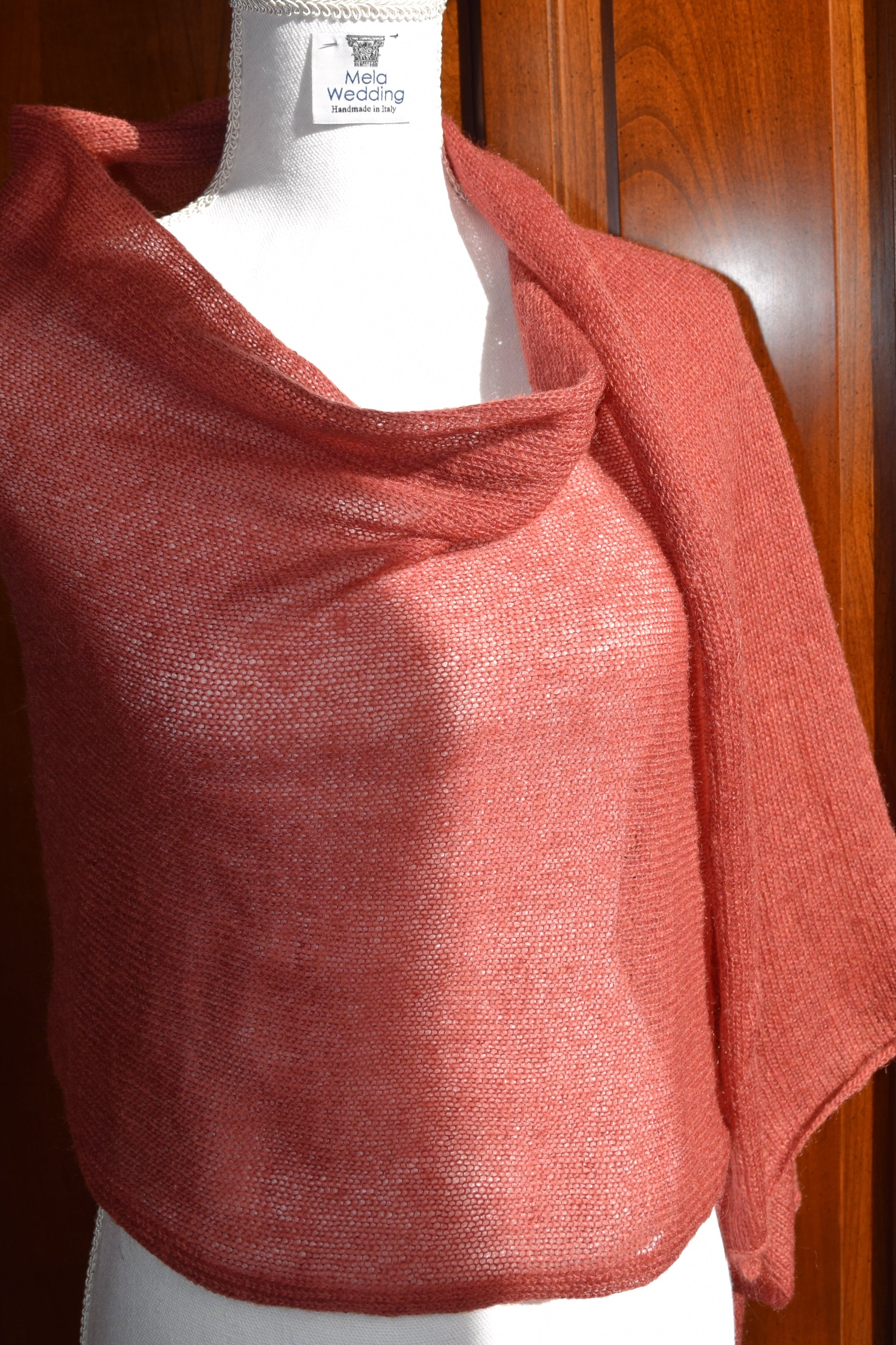 Stola in Mohair Color Ruggine Mela Wedding