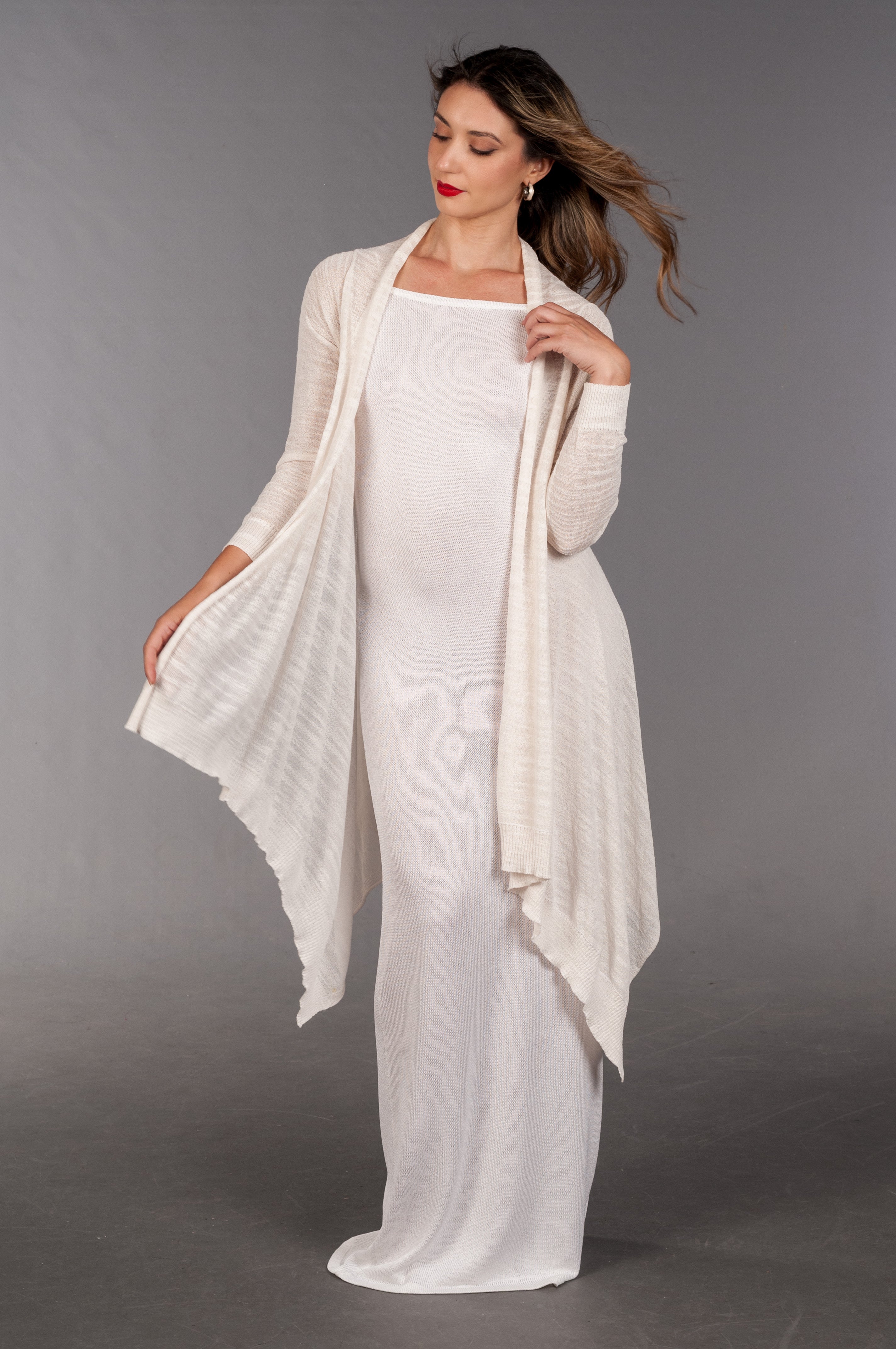 Cardigan Manuela in Viscosa Fiammata - Mela Wedding