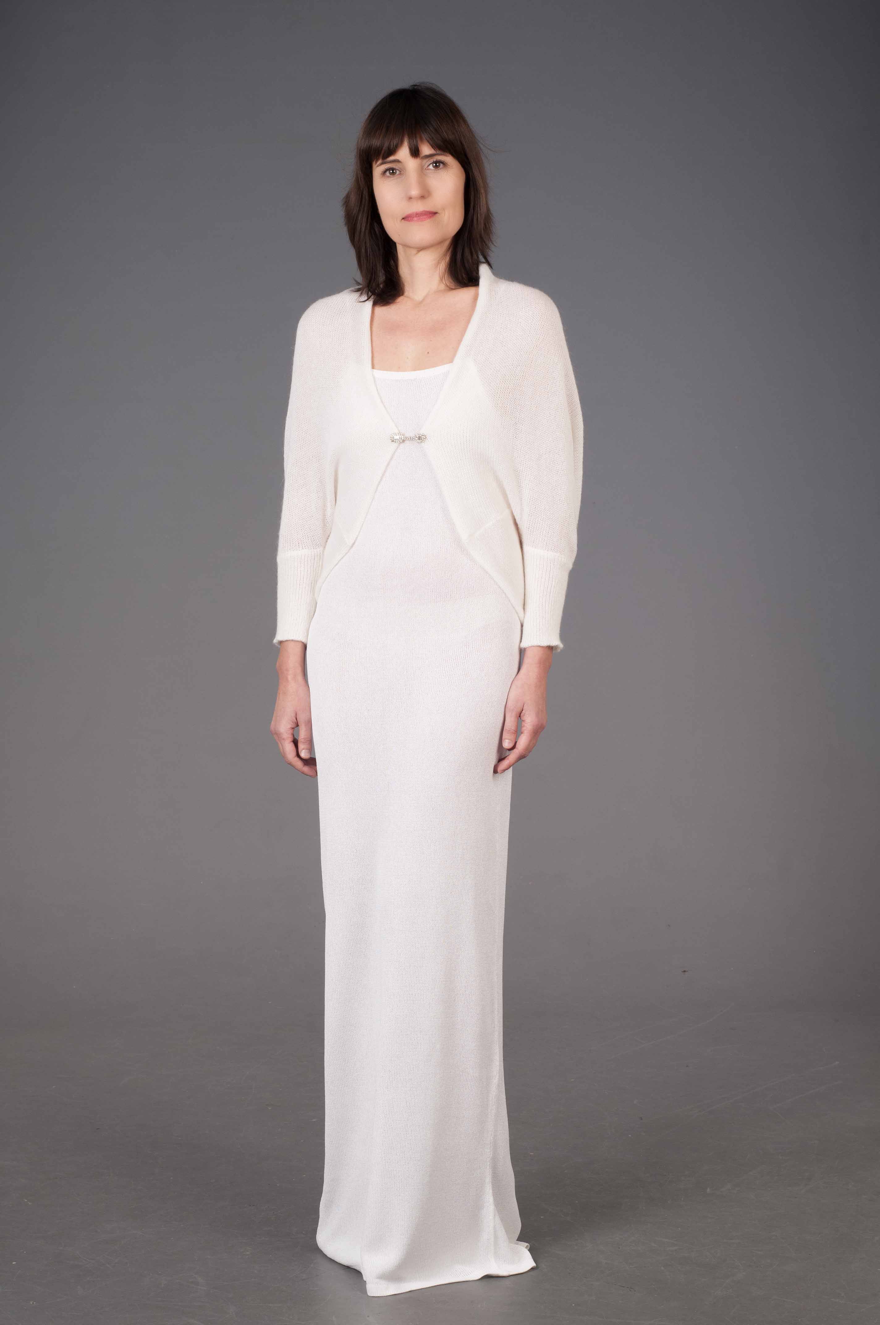 Cardigan Sposa Mohair e Seta - Mela Wedding