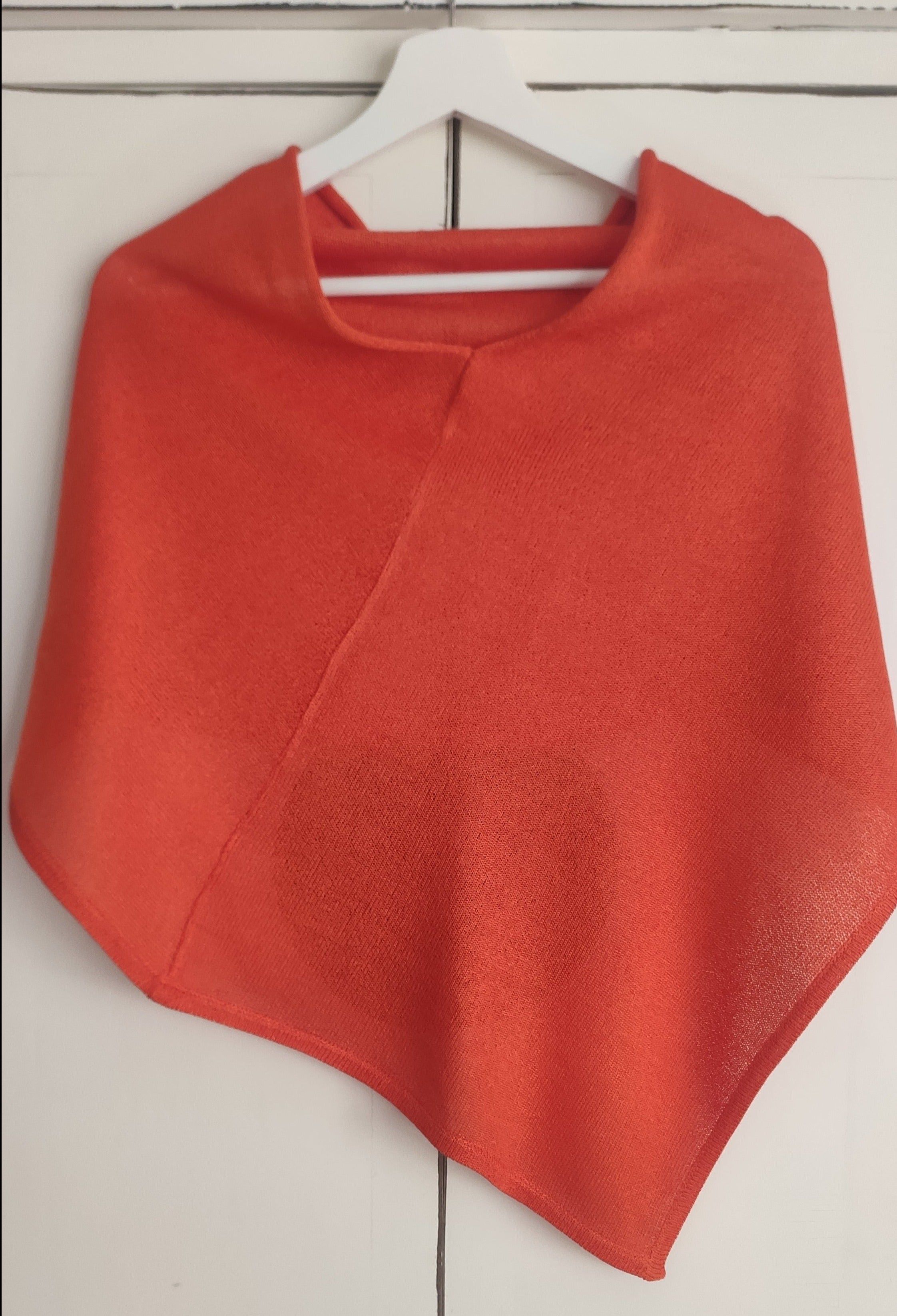 Poncho in Viscosa naturale Elegance Arancio - Mela Wedding