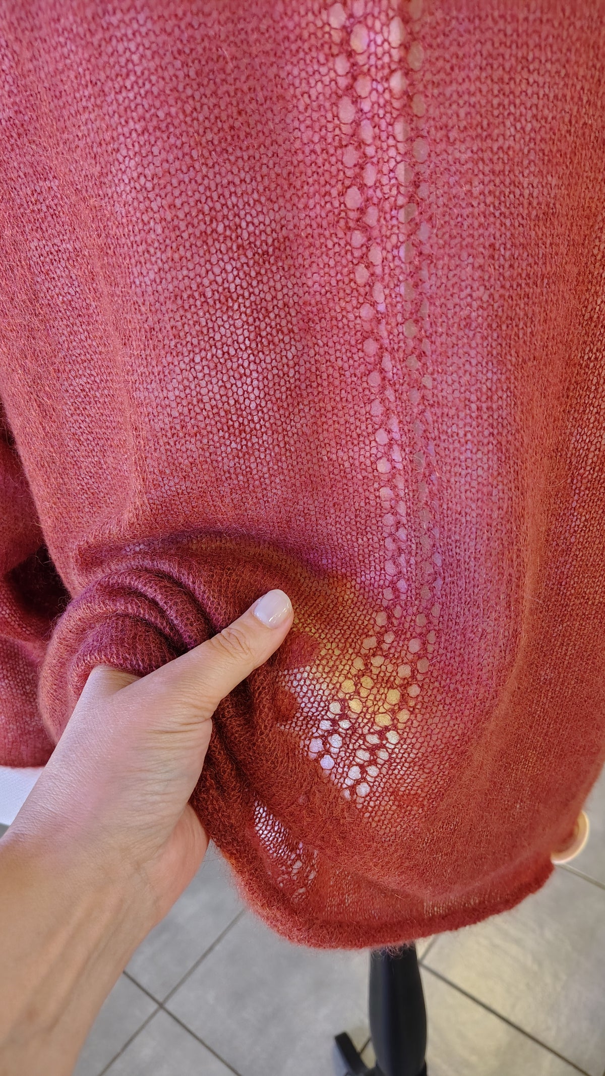 MAYA RUST | Maglia in Mohair Rosso Ruggine Artigianale – Mela Privé