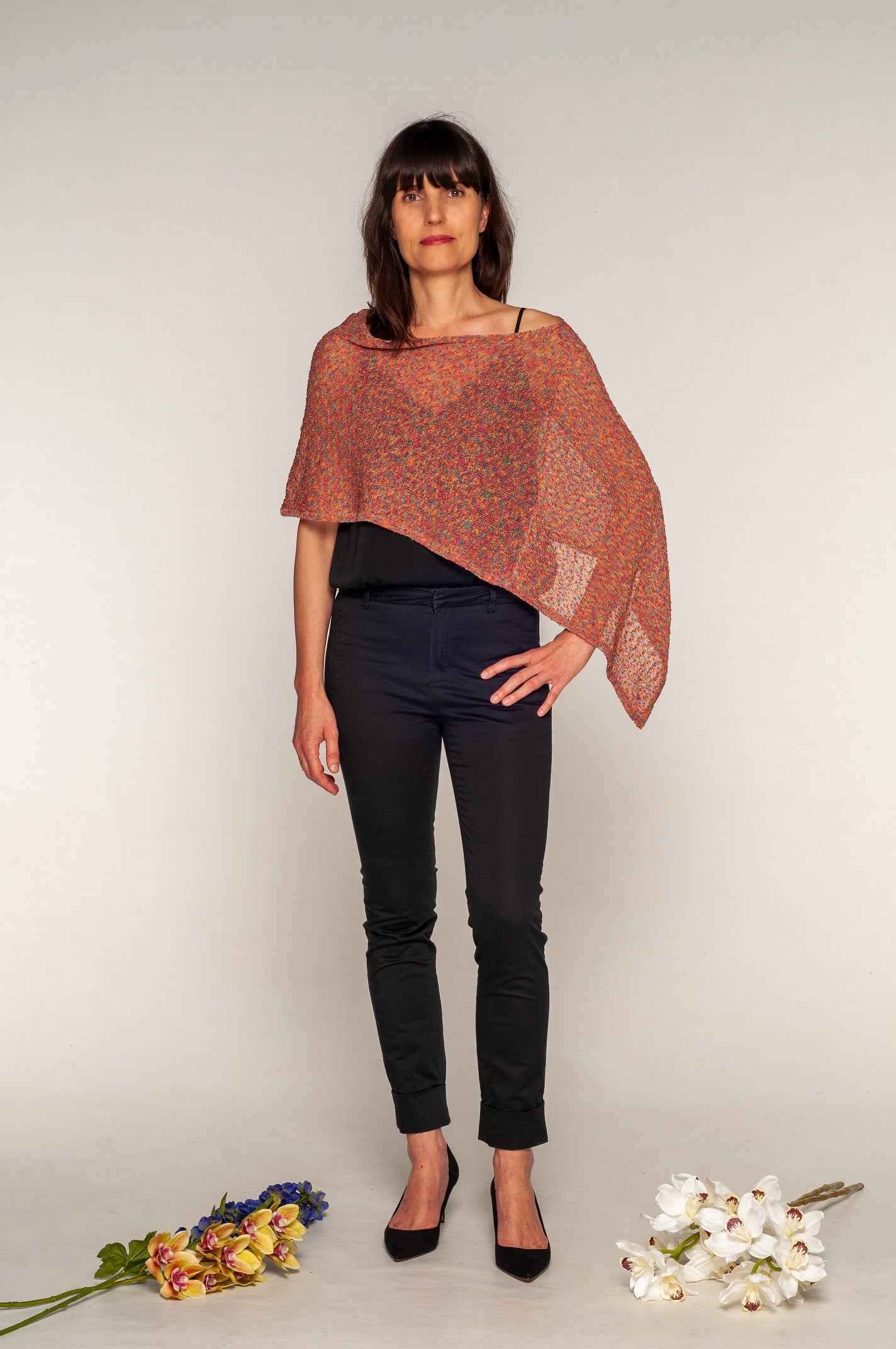 Poncho estivo multicolor Boho chic - Mela Wedding