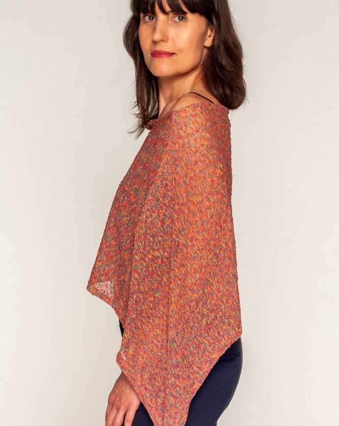 Poncho estivo multicolor Boho chic - Mela Wedding