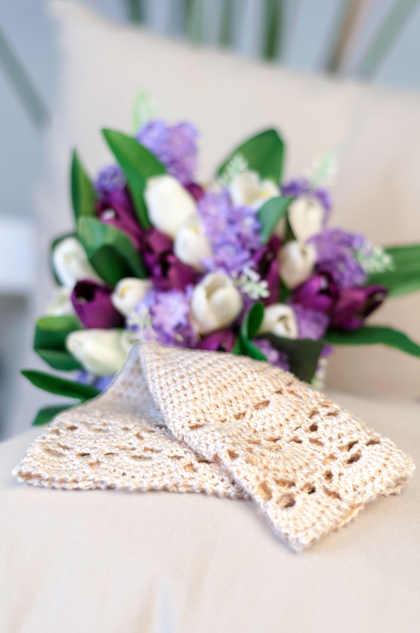 Cupoletta Sposa in Seta Uncinetto Cappello - Mela Wedding