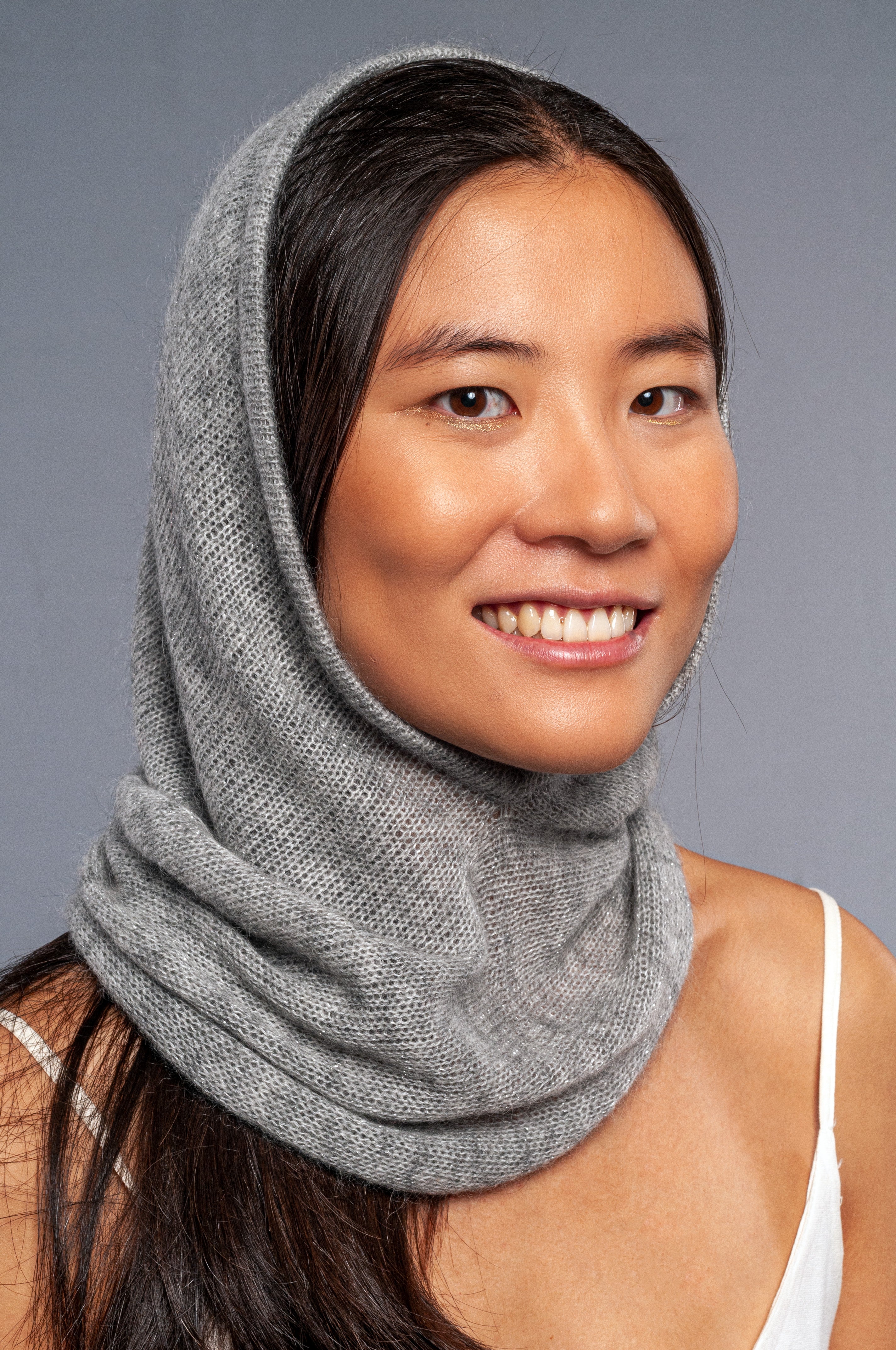 Cappuccio Luxor in Mohair e lurex Balaclava - Mela Wedding