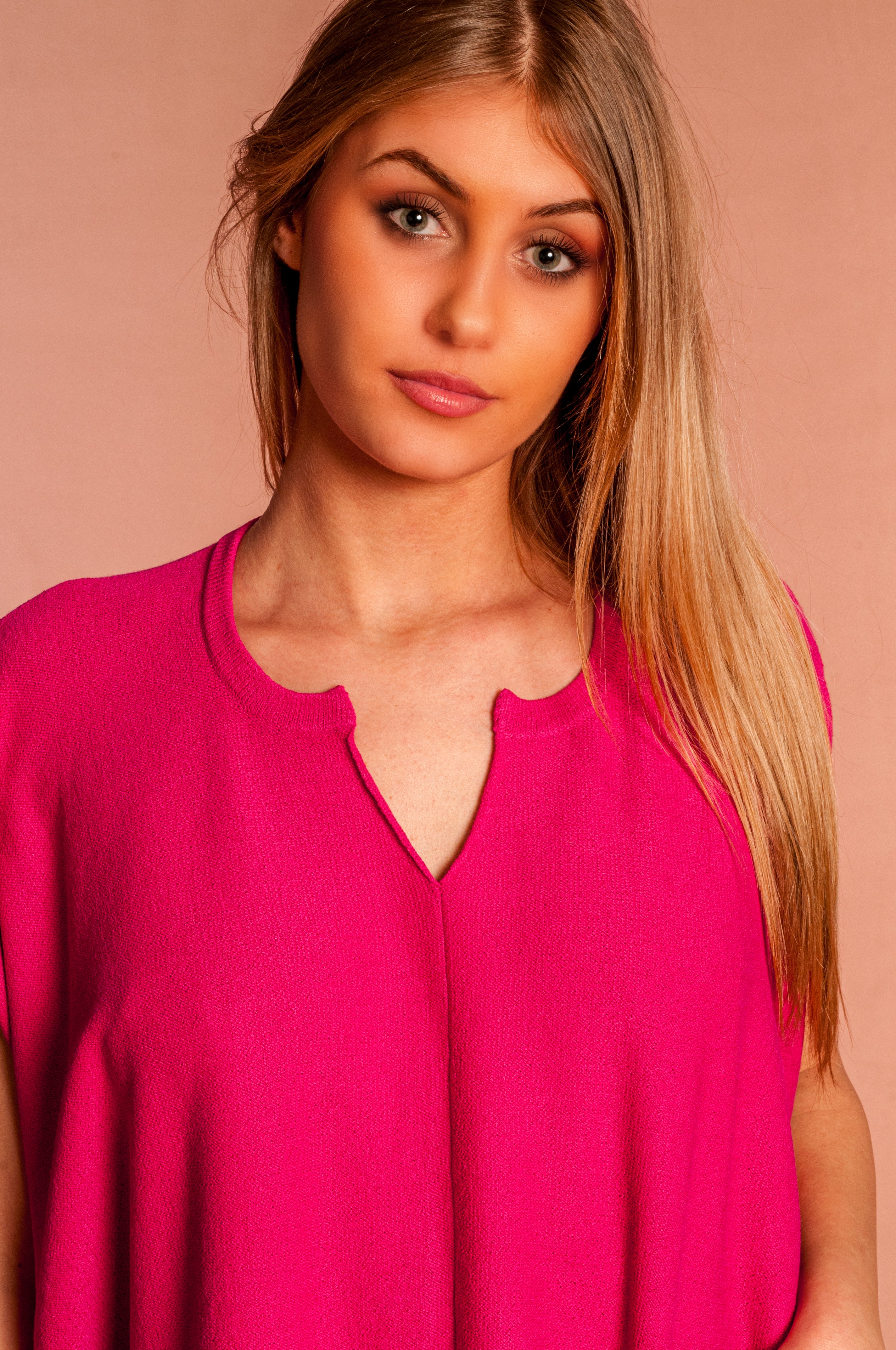 Maglia Oversize Yoga fucsia - Mela Wedding
