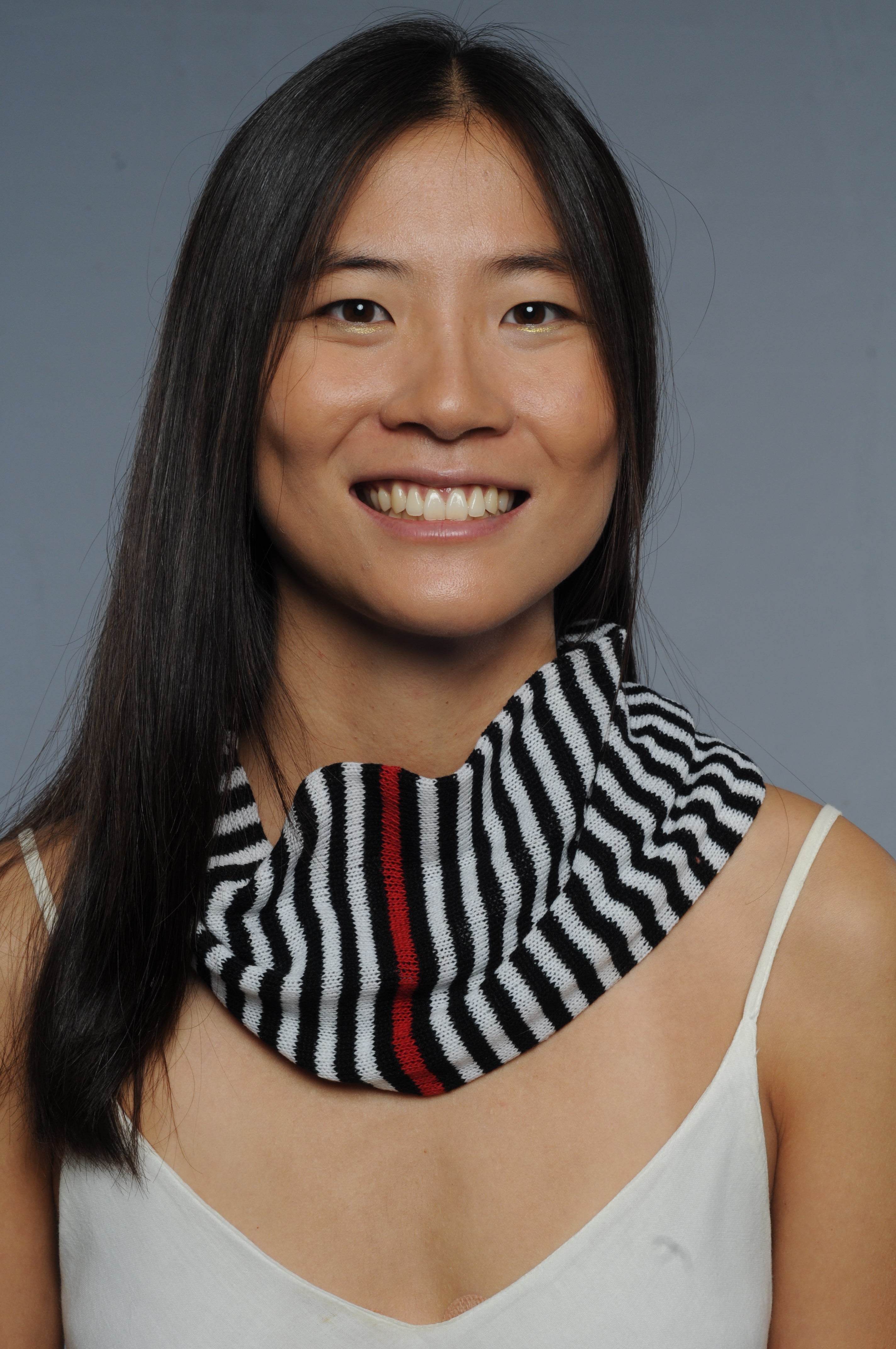 Collo in puro cashmere a righe nere e bianche - Mela Wedding