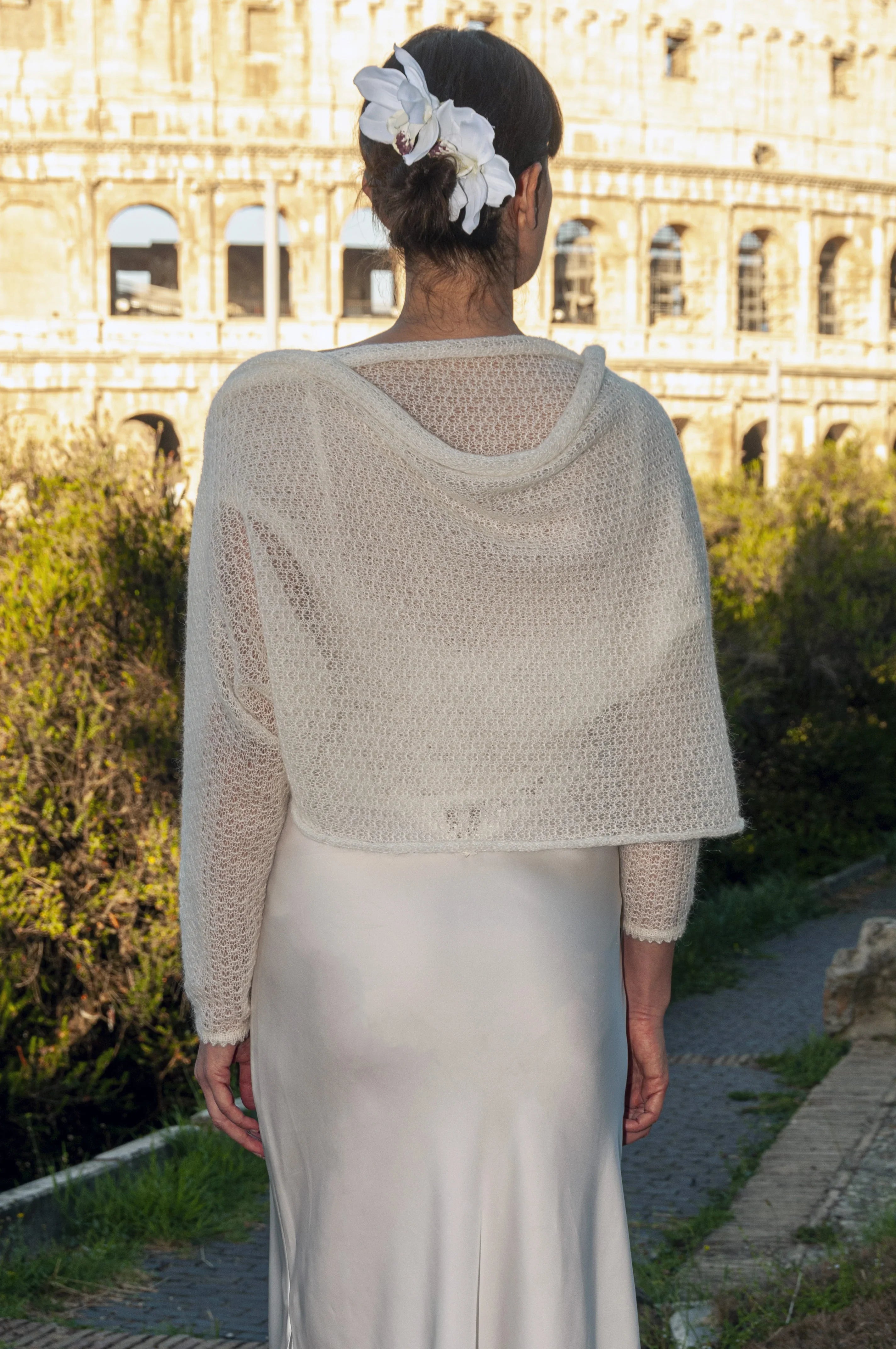 Coprispalle Luxory Mohair Sposa - Mela Wedding