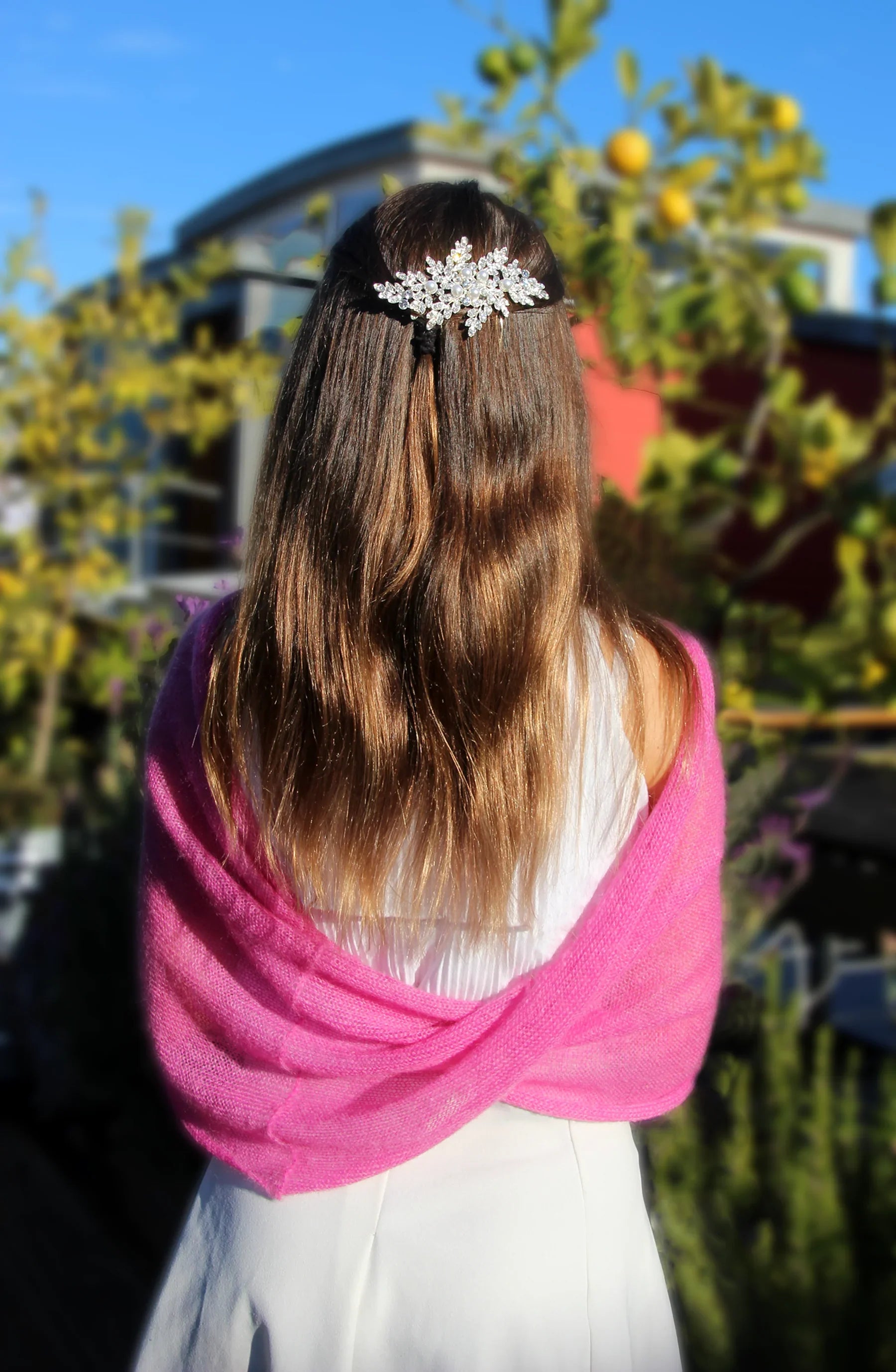 Coprispalle Girl Mohair Colored Pink - Mela Wedding