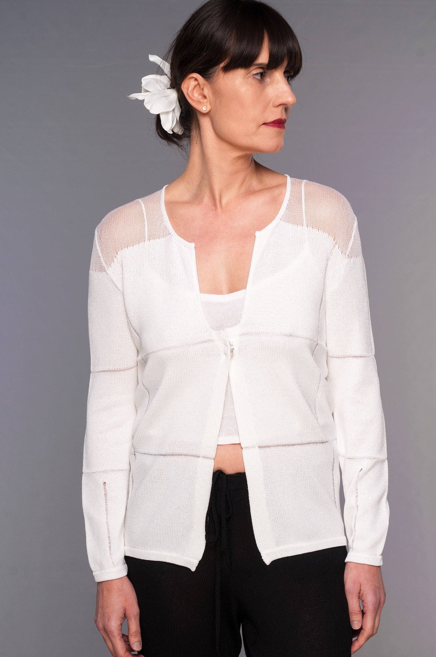 Giacca in Viscosa con trasparenze - Mela Wedding
