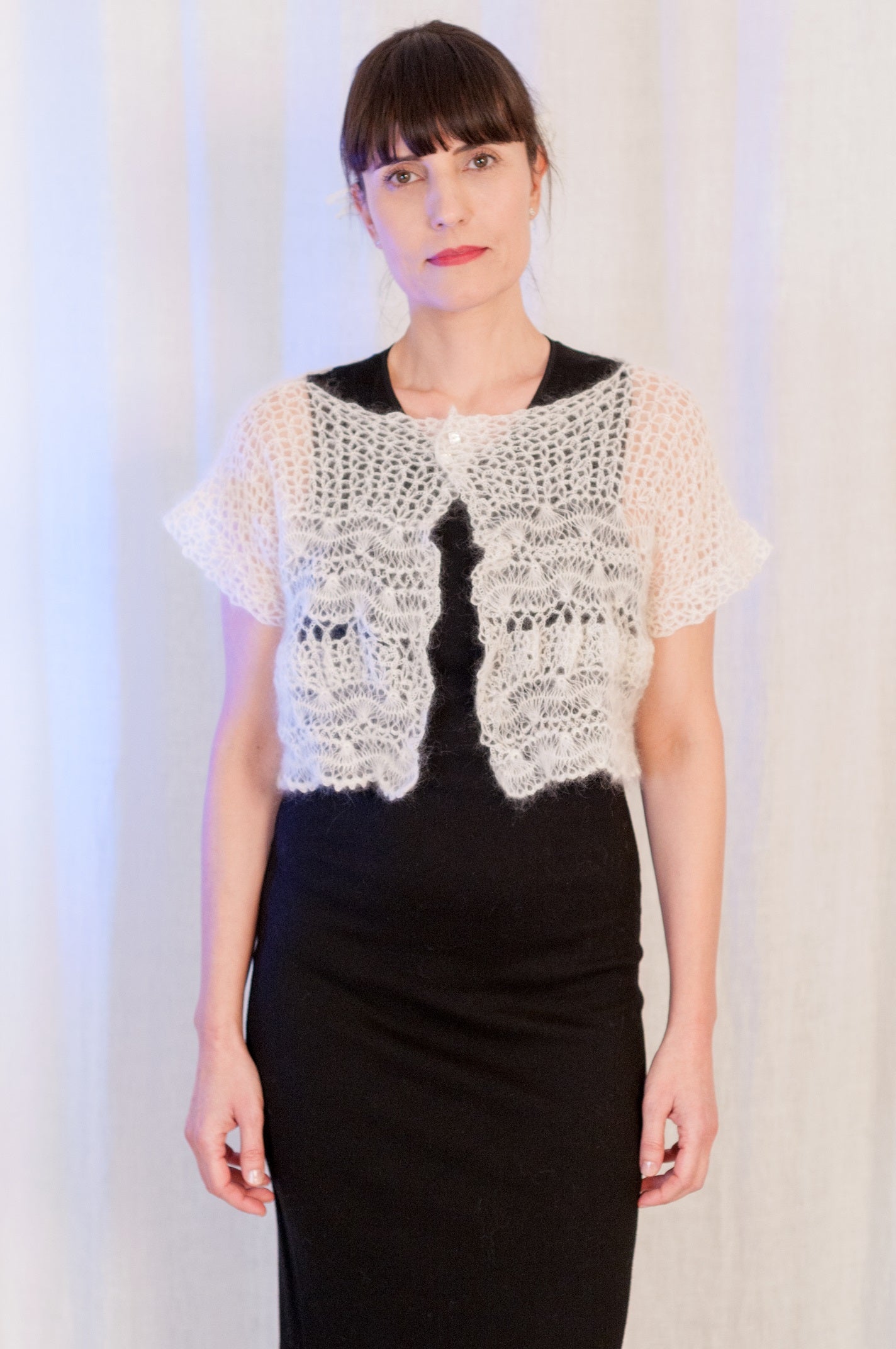 Giacchetto corto Sposa in Mohair e Seta - Mela Wedding