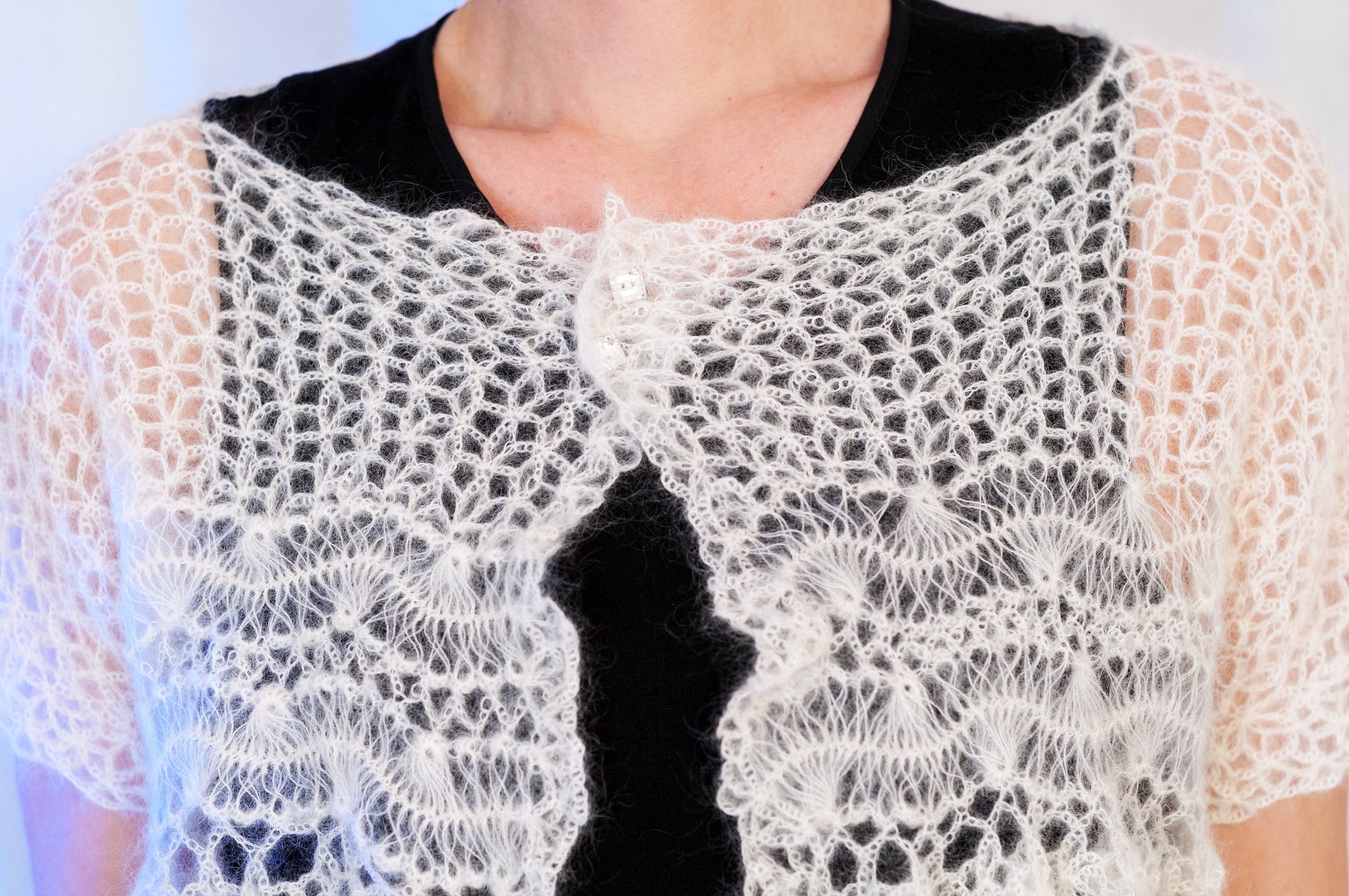 Giacchetto corto Sposa in Mohair e Seta - Mela Wedding
