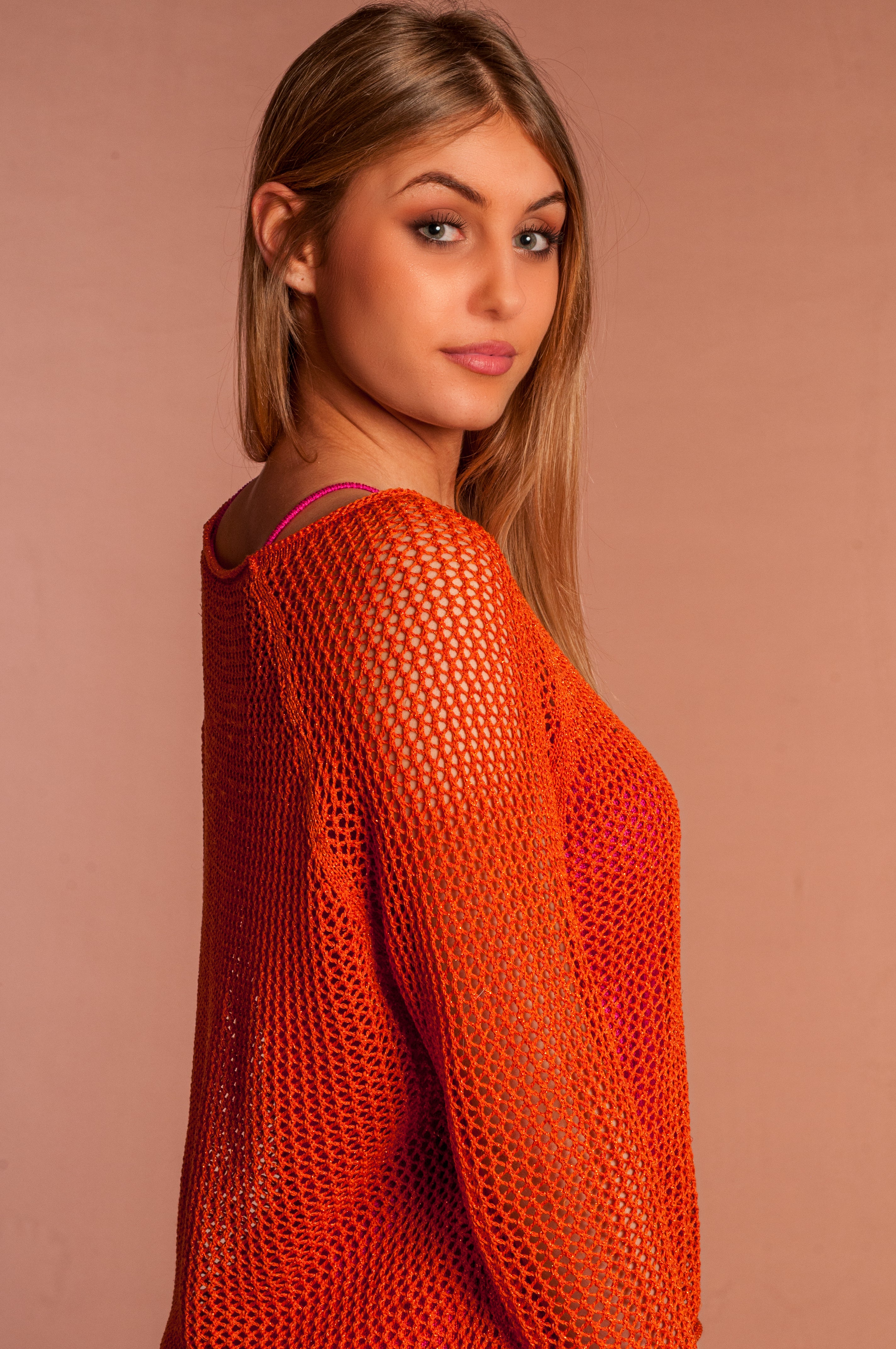 Maglia Rete Arancione - Mela Wedding