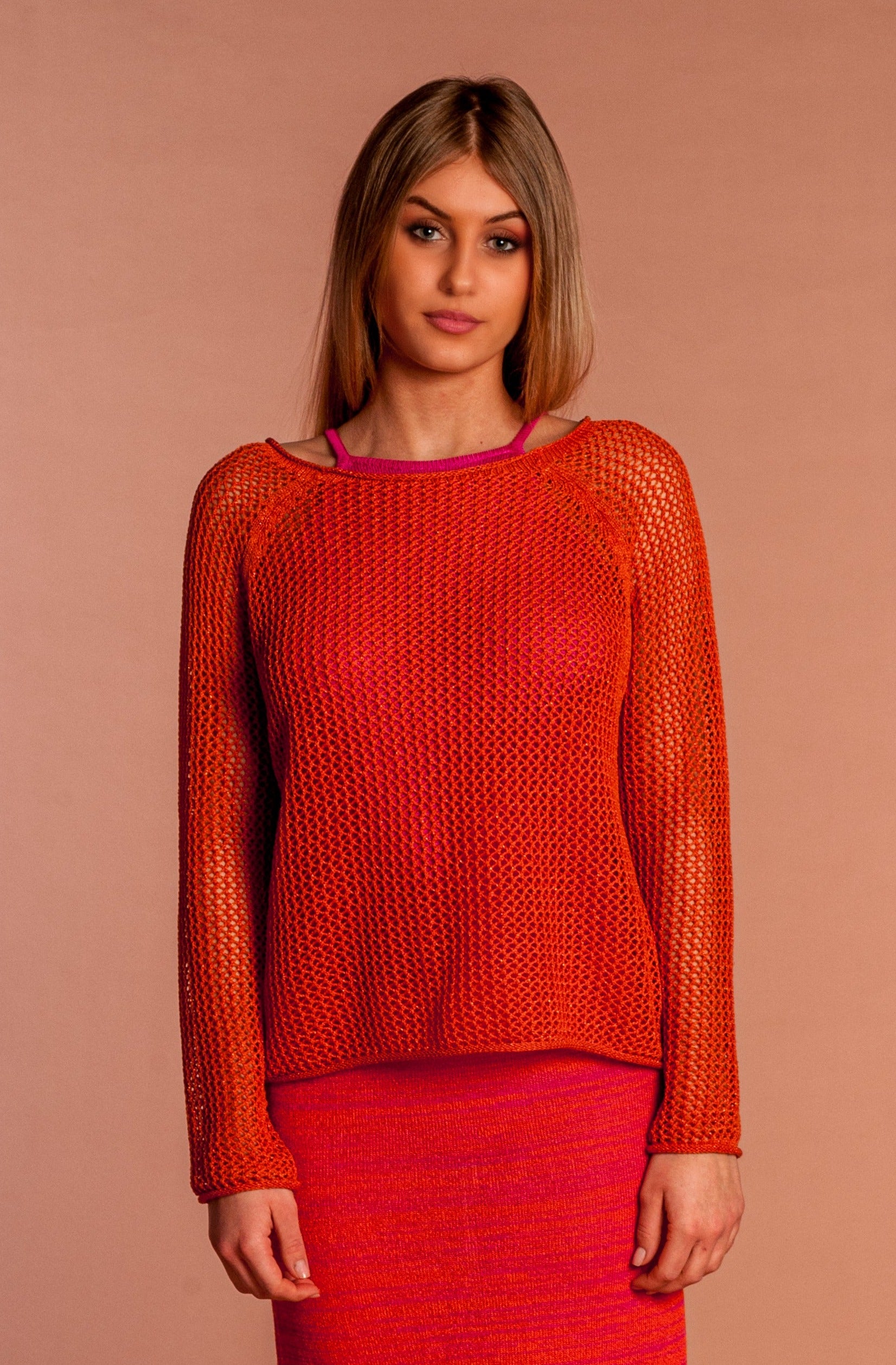 Maglia Rete Arancione - Mela Wedding