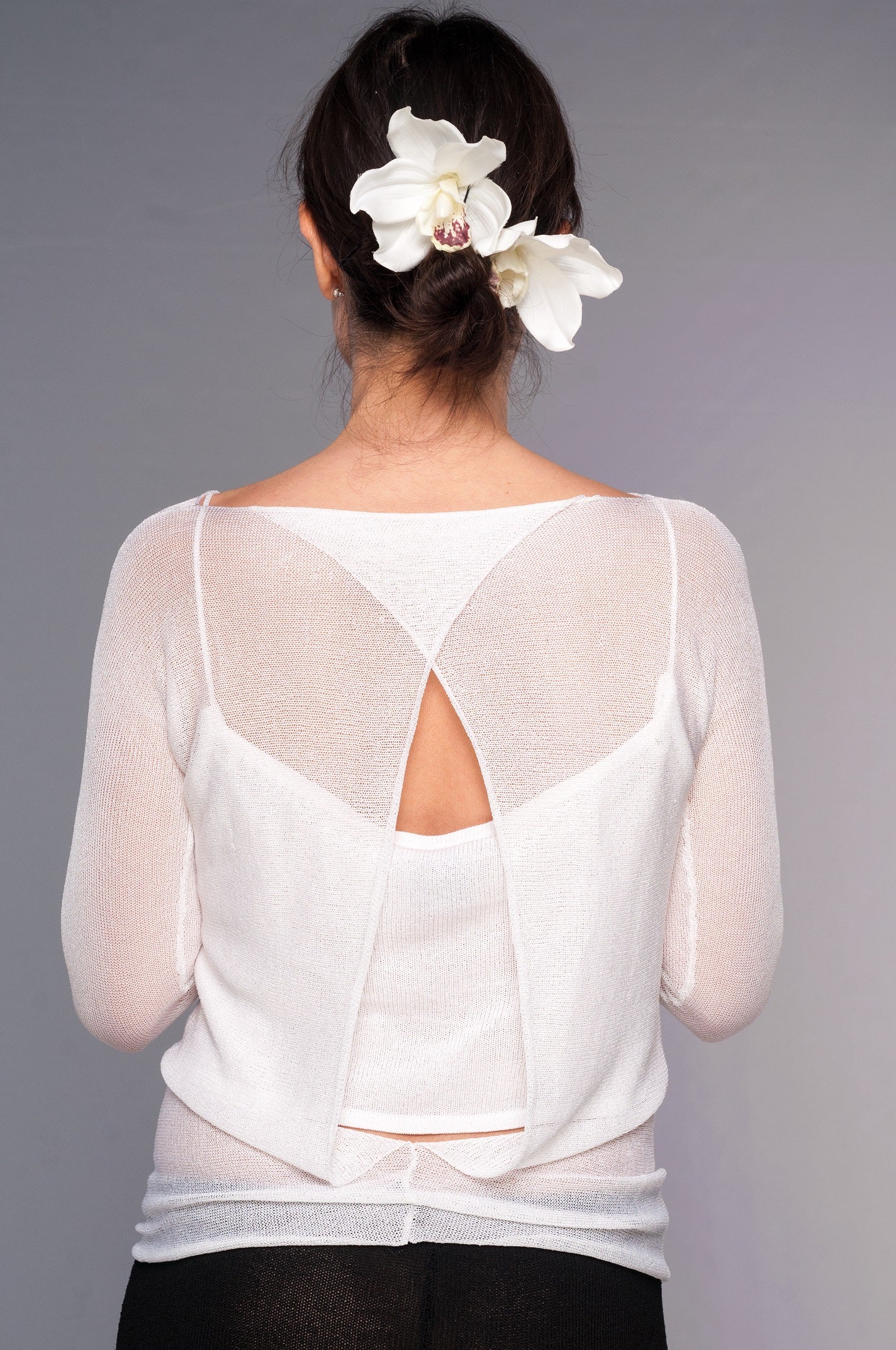 Maglia a maniche lunghe Sposa in viscosa - Mela Wedding