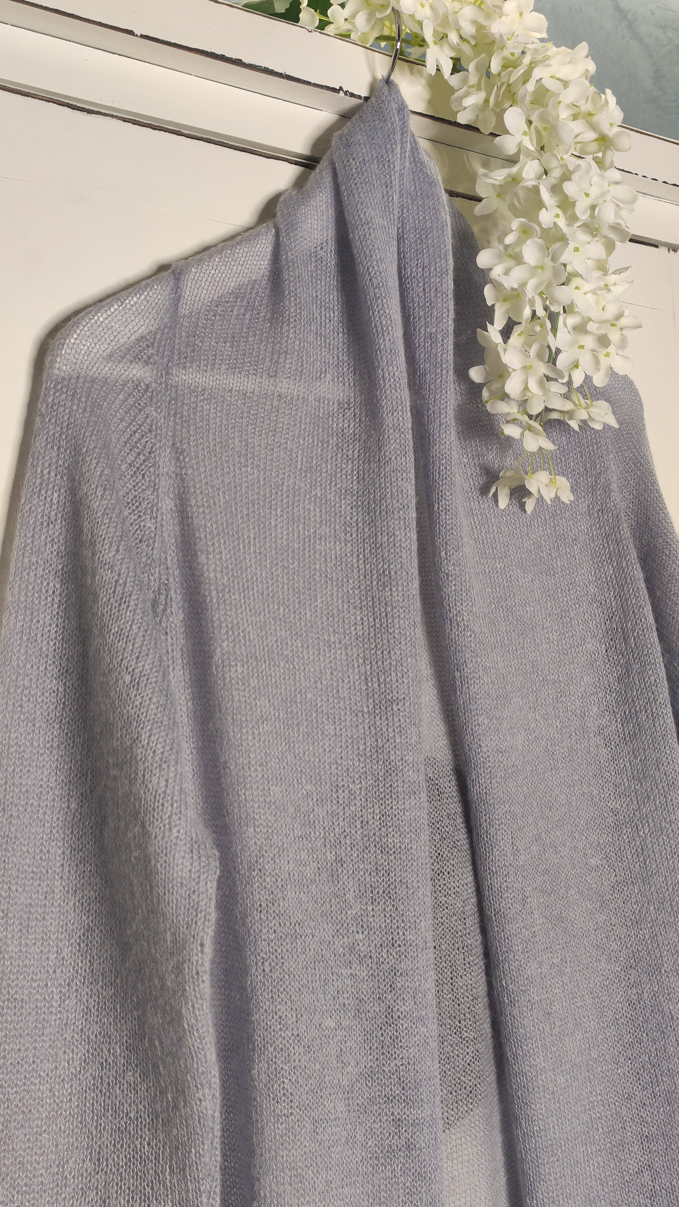 Cardigan Lungo Lana Mohair e Seta - Mela Wedding