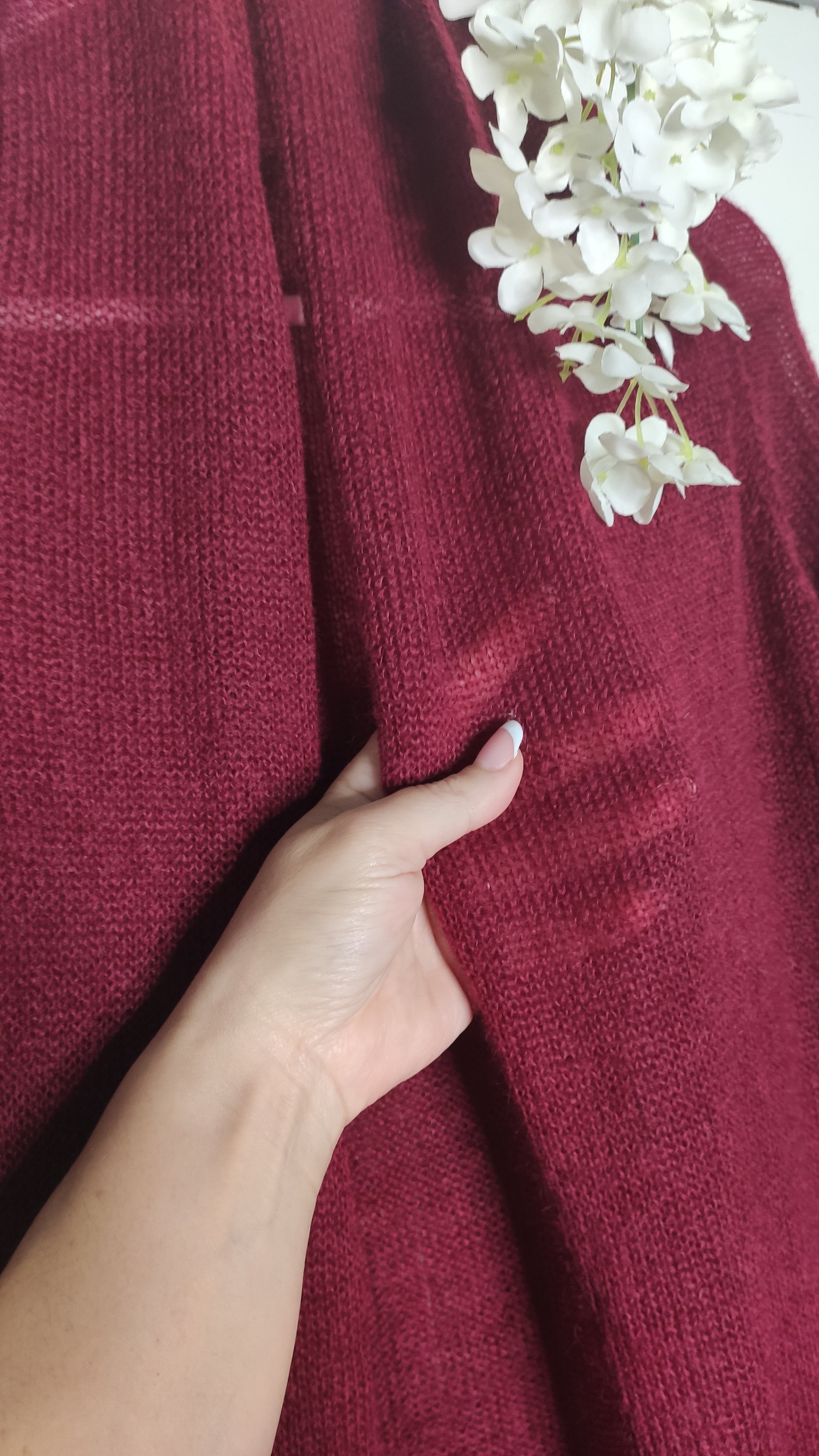 Cardigan Lungo Lana Mohair e Seta - Mela Wedding
