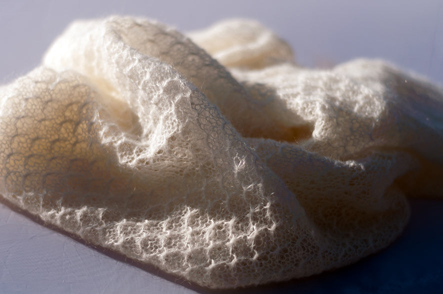 Coprispalle Sposa Mohair con manicotti - Mela Wedding