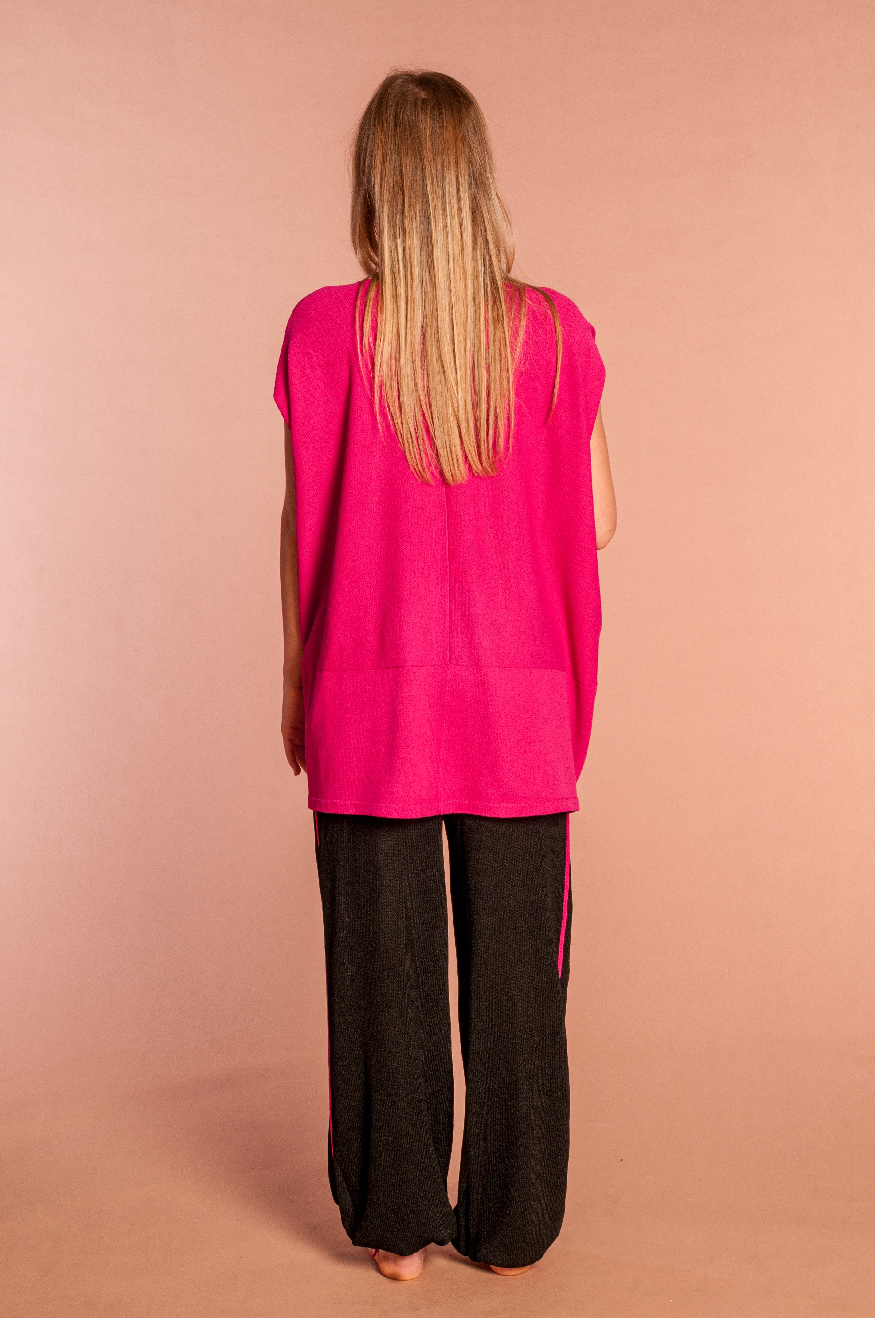 Maglia Oversize Yoga fucsia - Mela Wedding