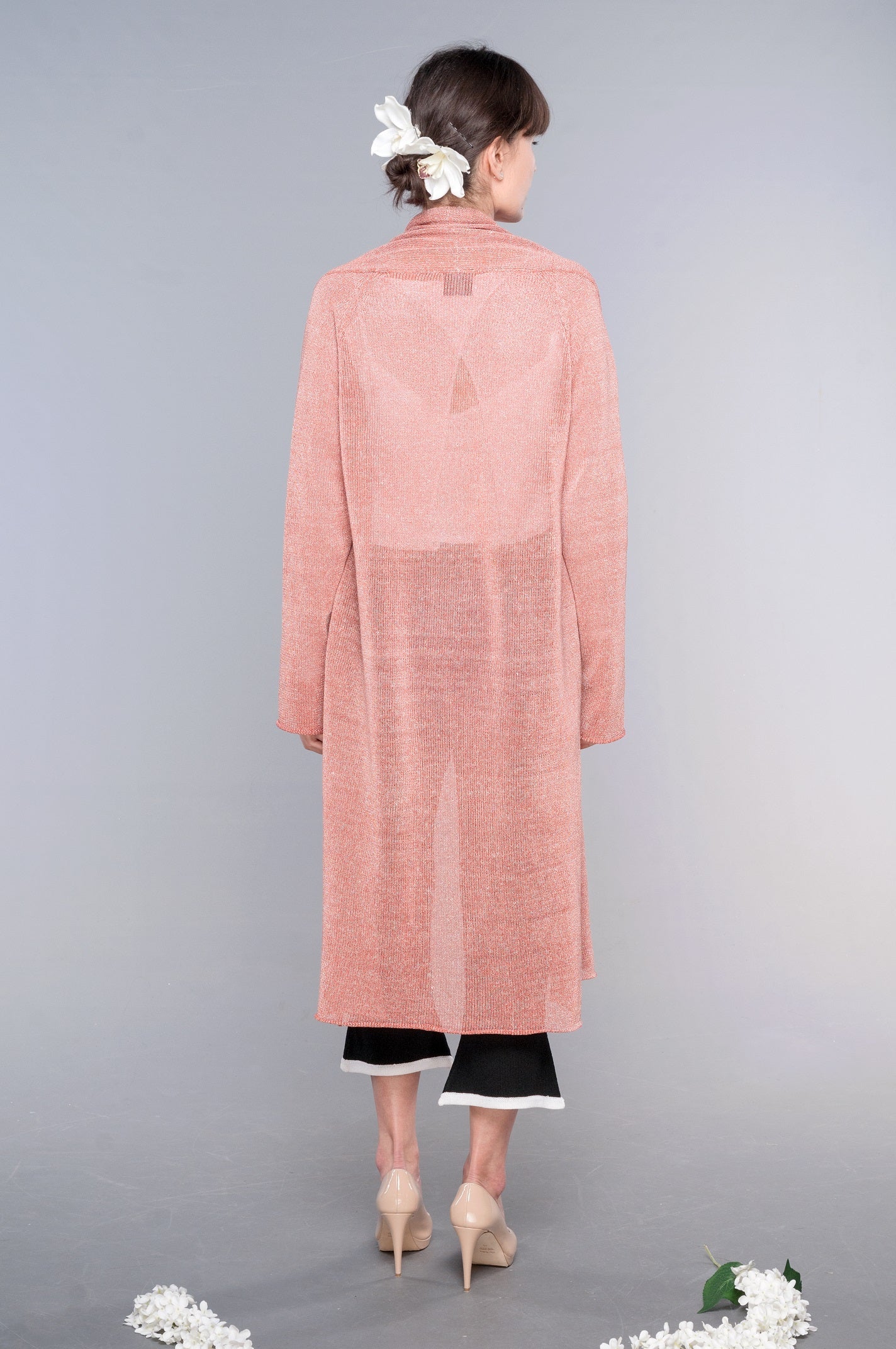 Spolverino Cardigan Lungo in Lino - Mela Wedding
