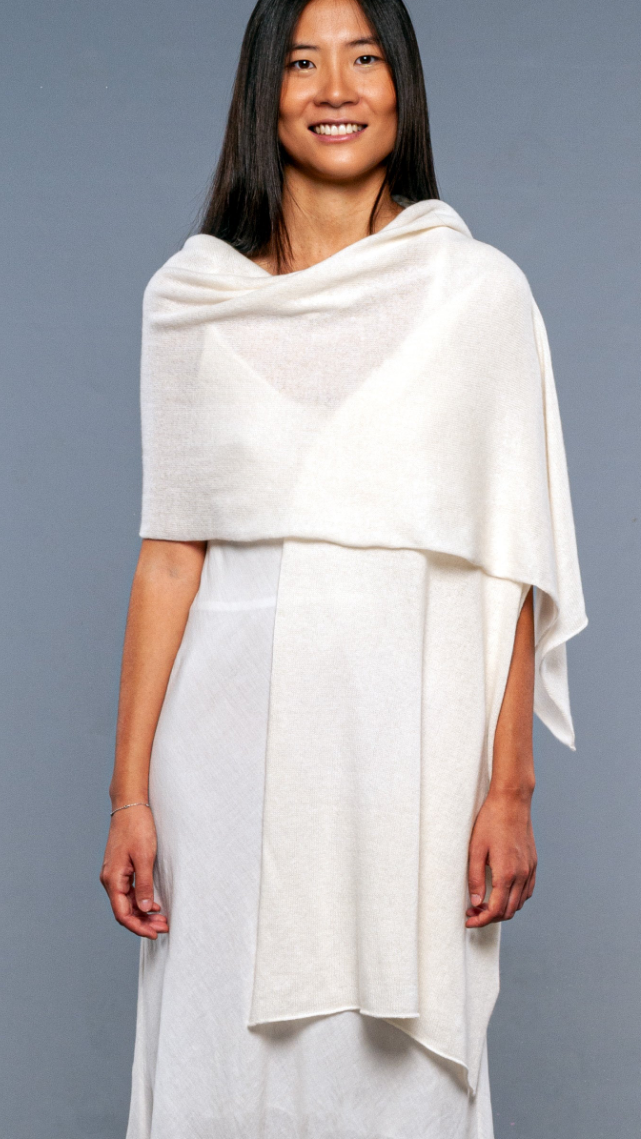 Stola Cashmere Bianco caldo o in bianco freddo - Mela Wedding