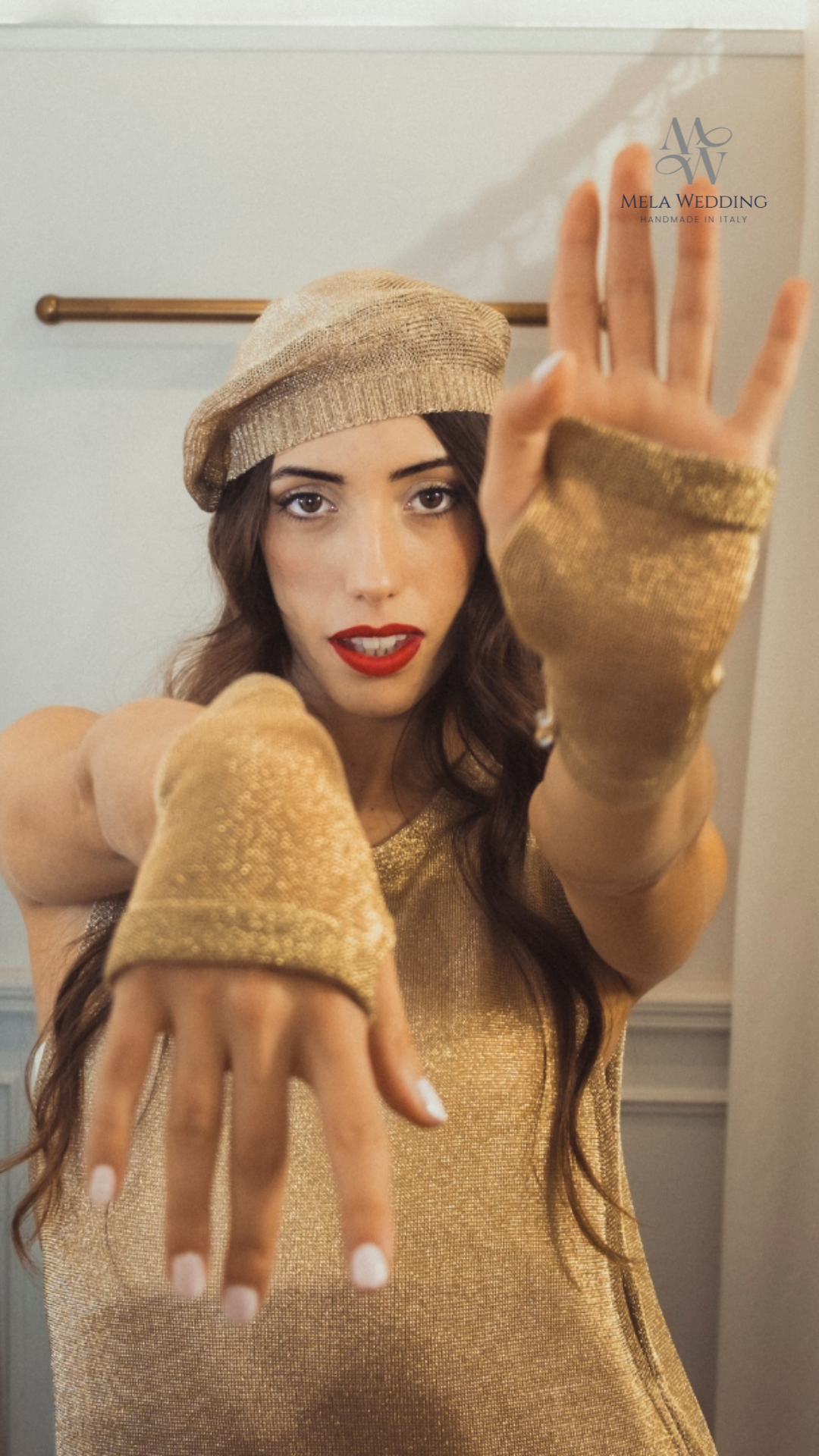 Fingerlose Handschuhe Oro GlamWeave