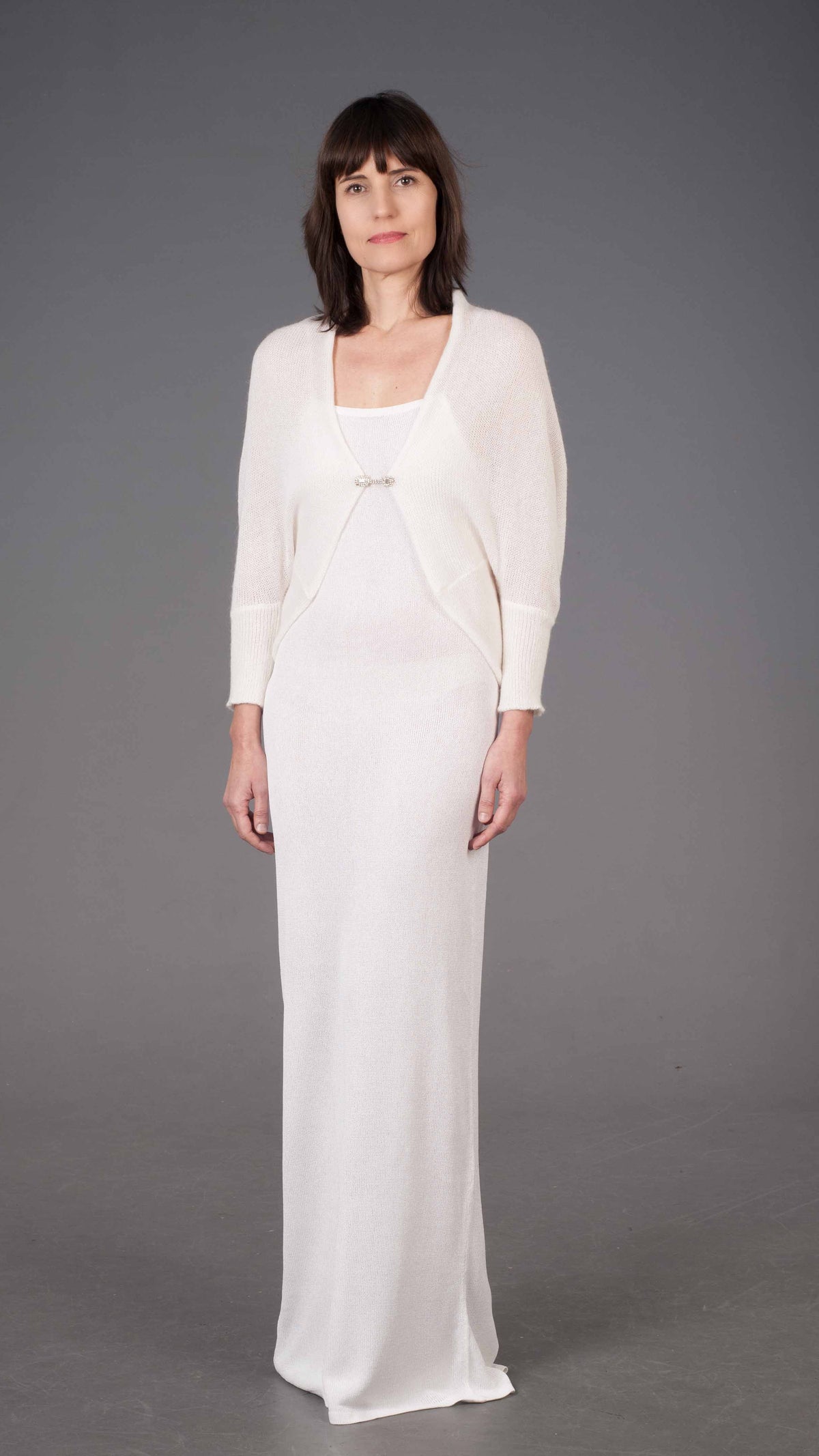 Cardigan Sposa Mohair e Seta - Mela Wedding stile bolero