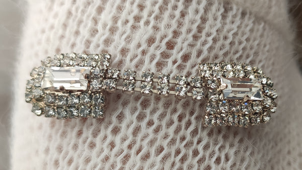 brooch with crystals for bride