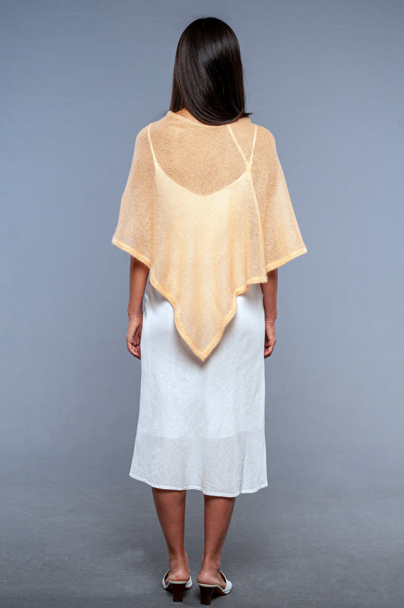 Poncho in Mohair Pesca Elegance