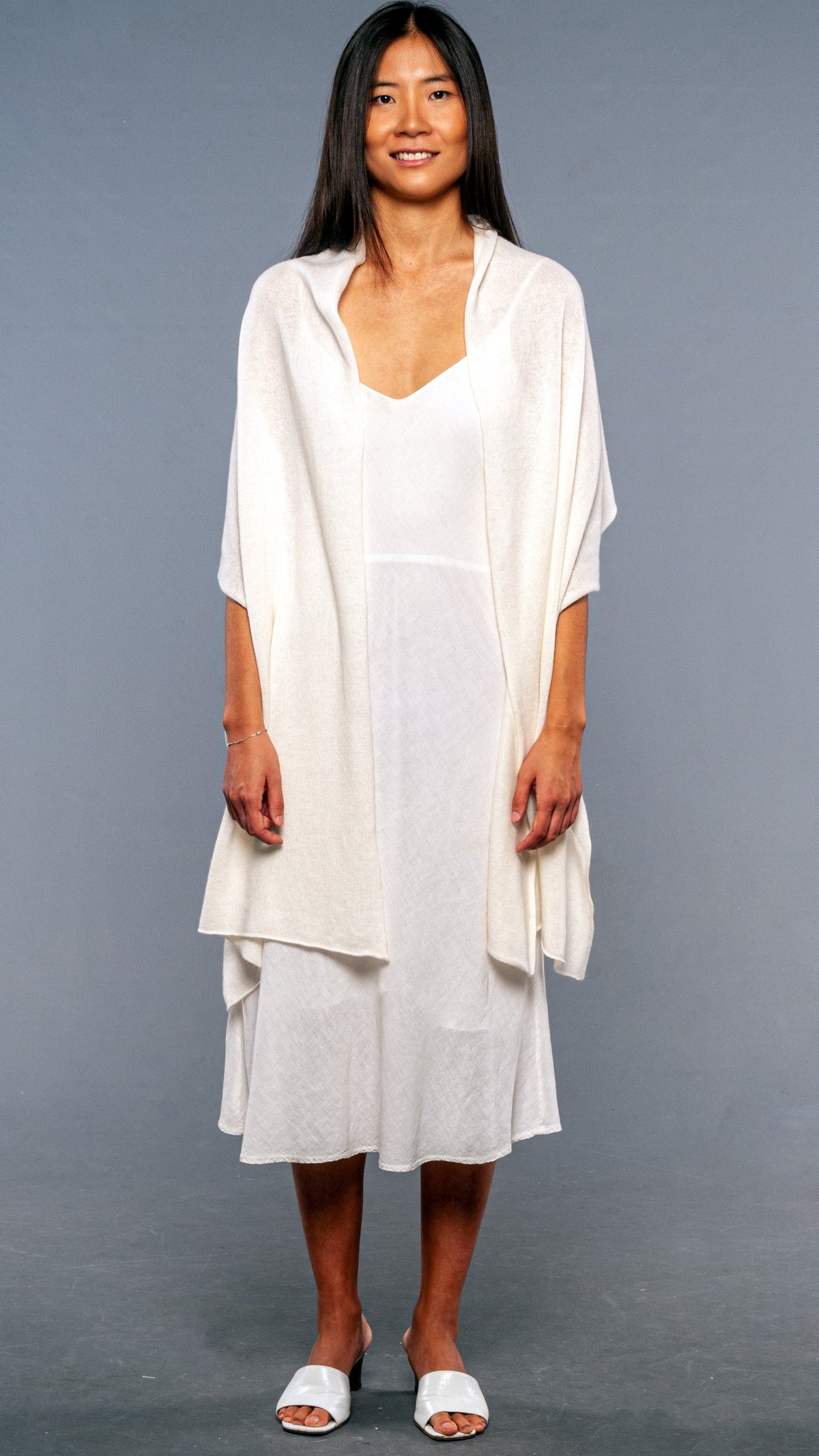 Stola Cashmere Bianco caldo o in bianco freddo - Mela Wedding