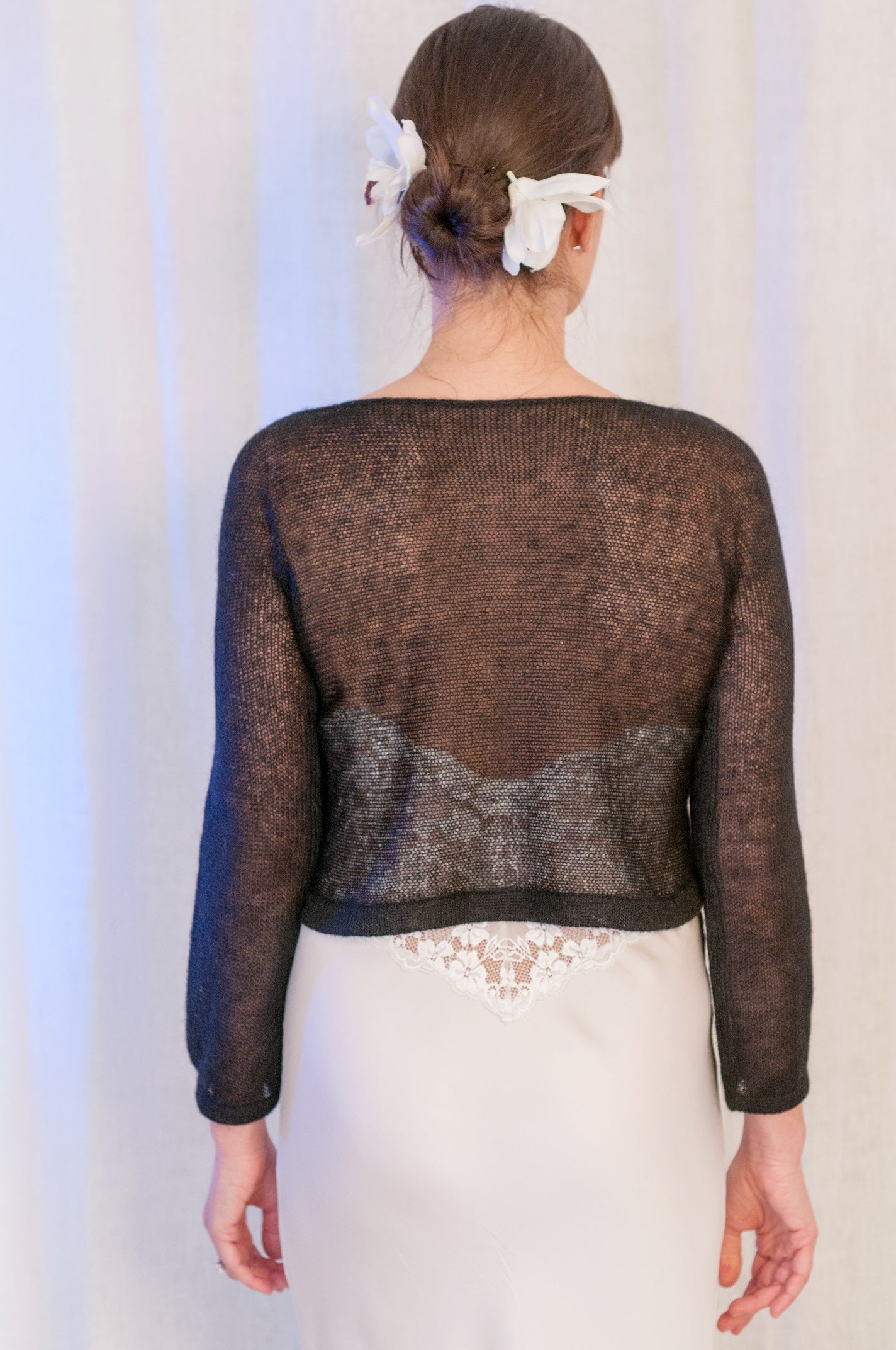 top mohair nero mela wedding retro